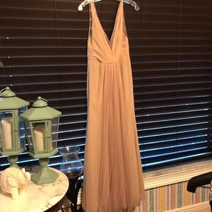 Blush Pink Monique Lhuillier Bridesmaid Dress